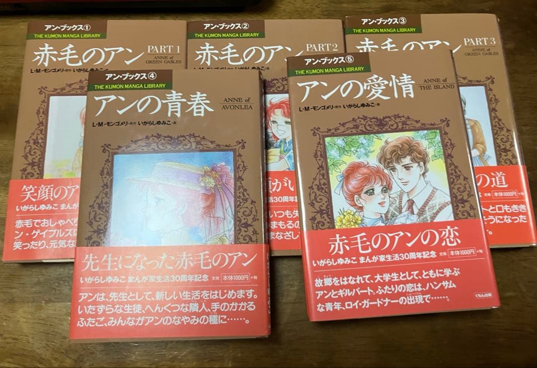 赤毛のアン＊アンブックス＊全5巻セット　画　いがらしゆみこ