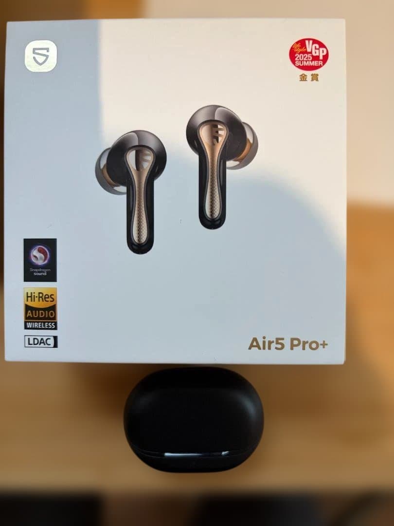 SOUNDPEATS Air5 Pro+ ワイヤレスイヤフォン ブラック