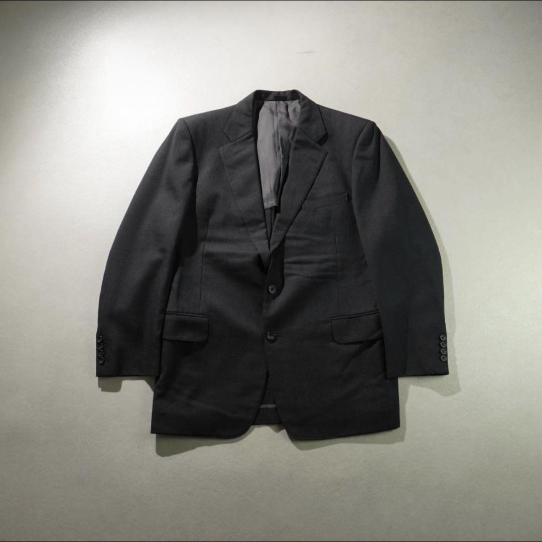 Burberrys シングルウールセットアップスーツ ダークグレー