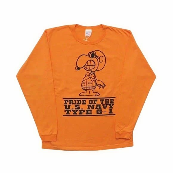 バズリクソンズ BUZZ RICKSON'S 長袖 Tシャツ スヌーピー