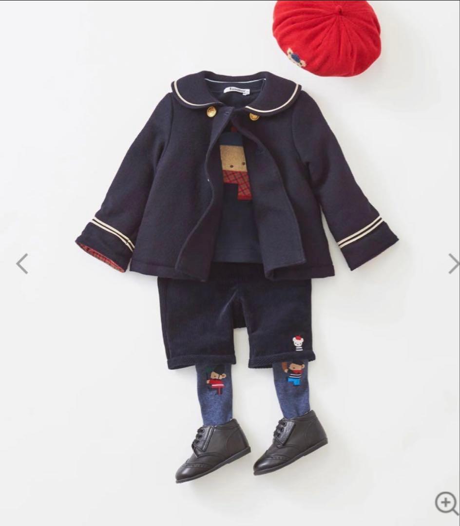 Familiarファミリア　ネイビーコート/アウター　100サイズ