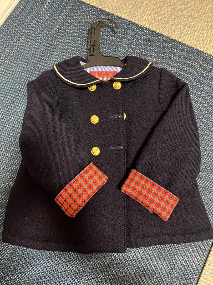 Familiarファミリア　ネイビーコート/アウター　100サイズ