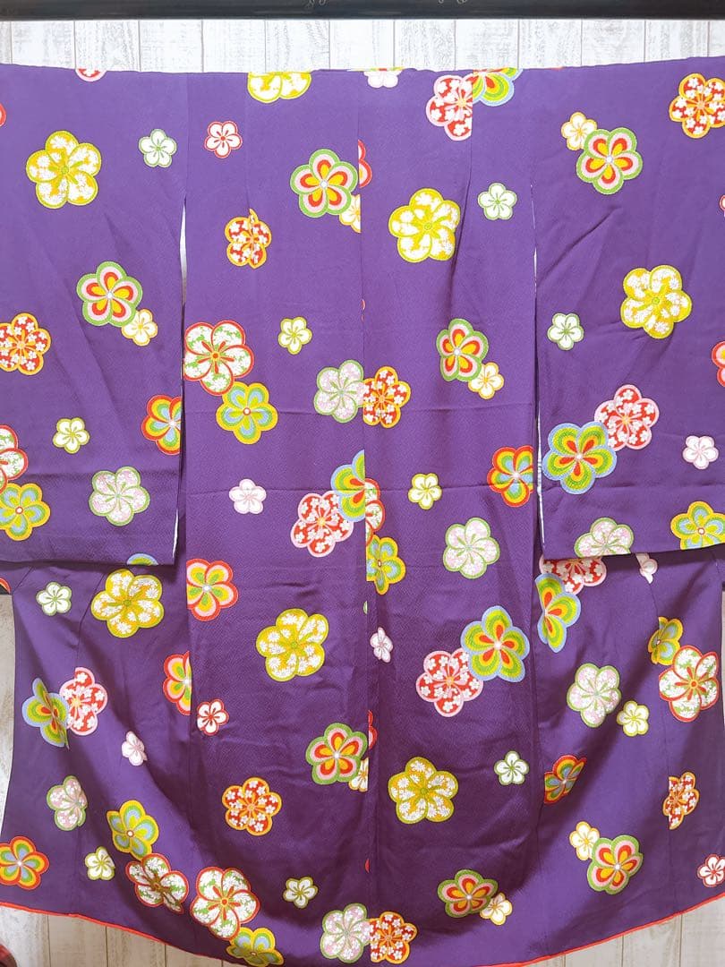 お買い得品♡七五三　7歳　フルセット　紫系　黒