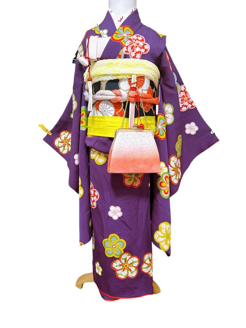 お買い得品♡七五三　7歳　フルセット　紫系　黒