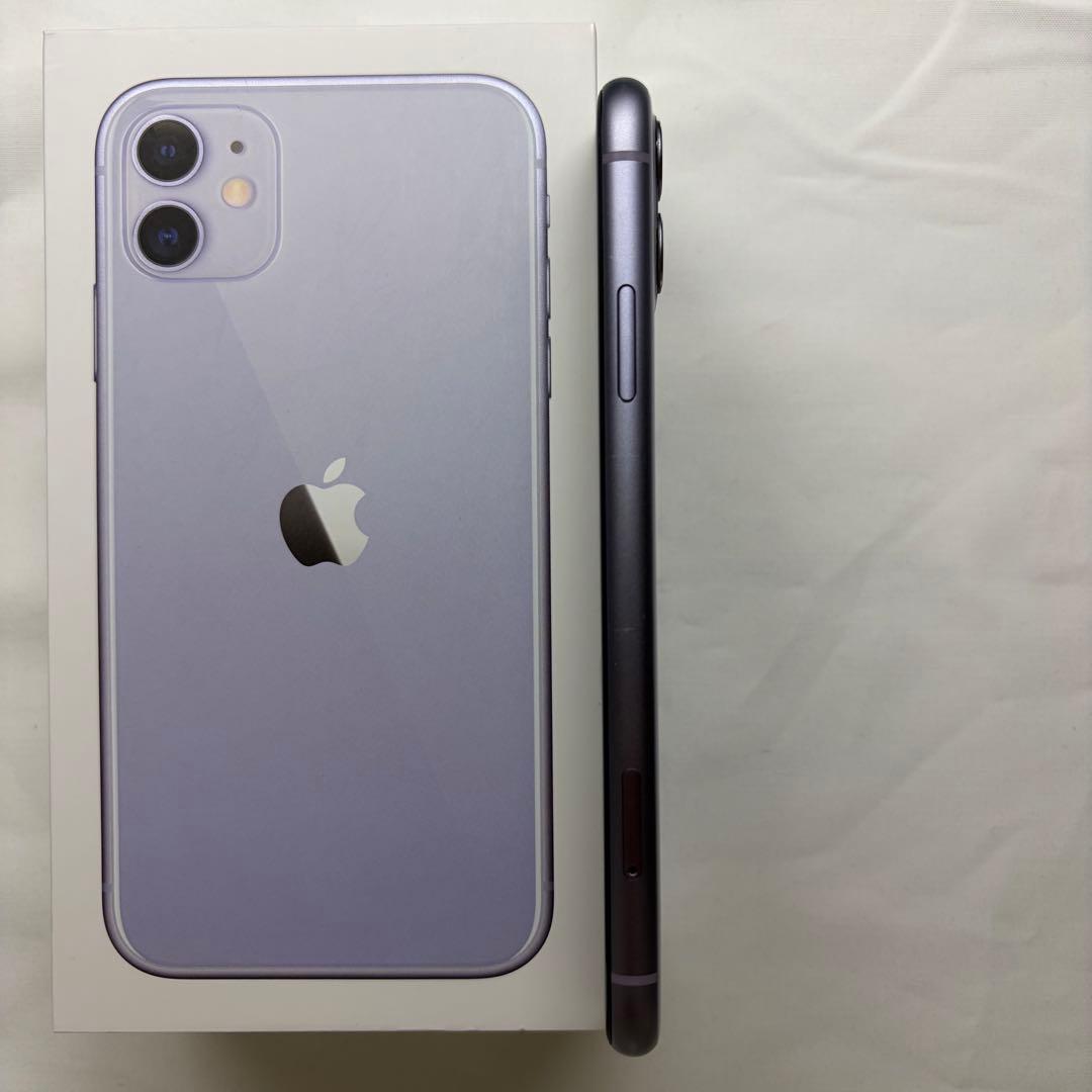 【FAJR】iPhone11 パープル 64GB ＋未使用付属品付