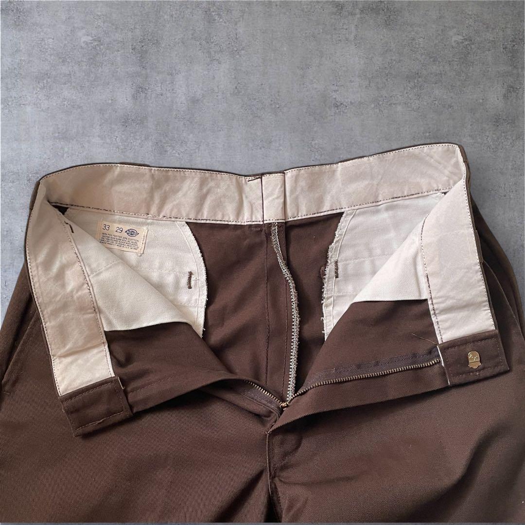dickies 874 USA製 ブラウン 80s 90s アメリカ製　w33