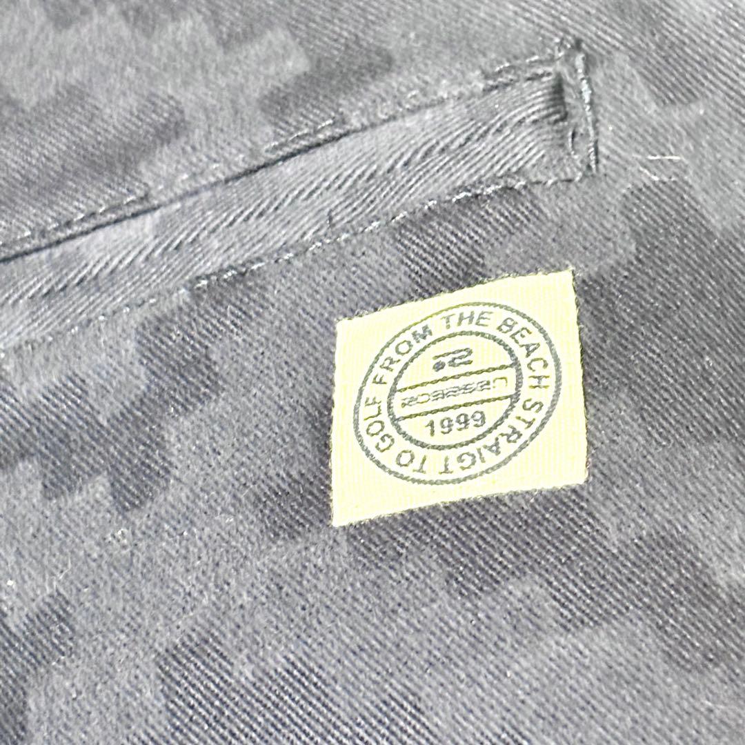 【極美品】ロサーセン　パンツ　ゴルフ　ネイビー　幾何学柄　L ブルー　青