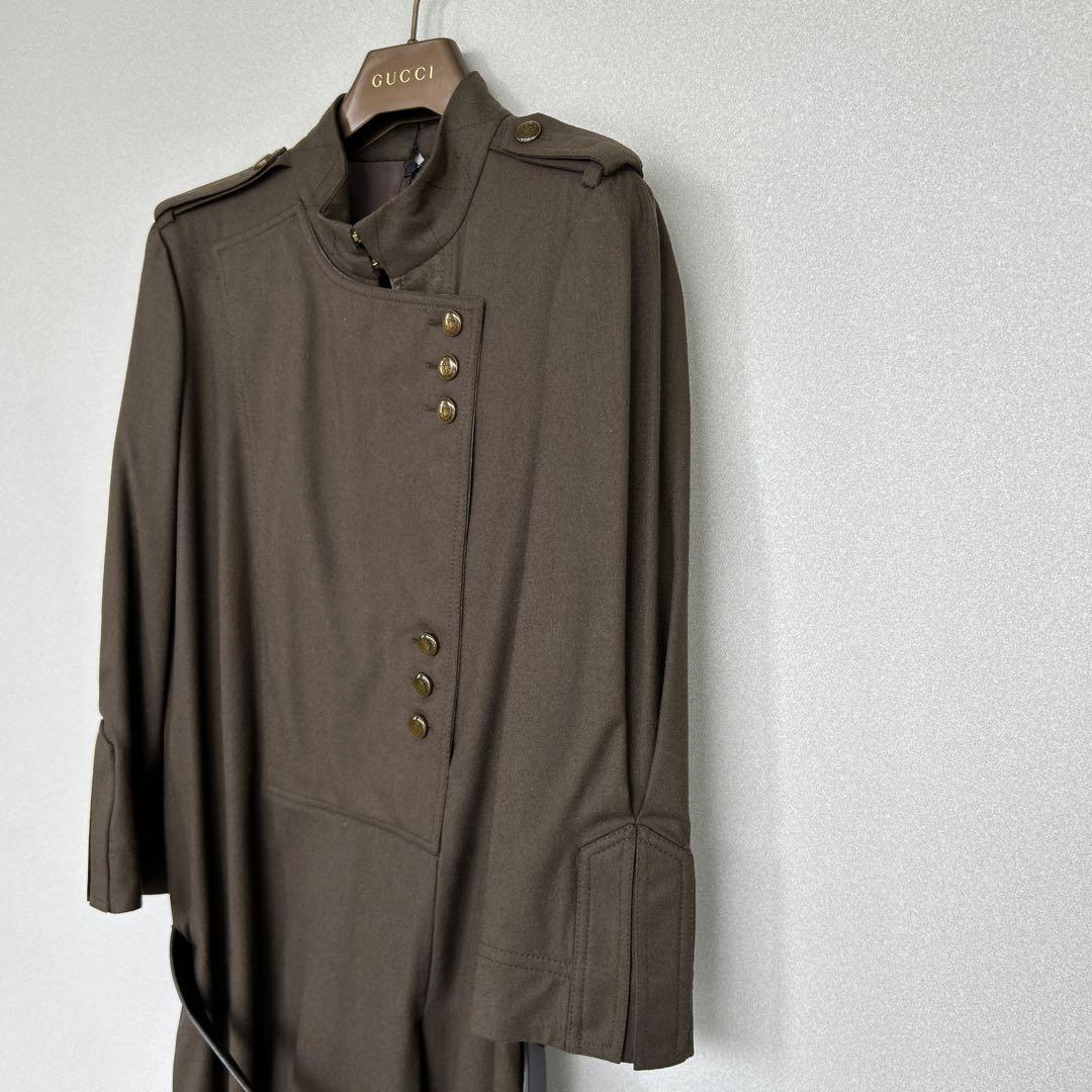 GUCCI グッチ　ベルト付ミリタリーワンピース　36サイズ