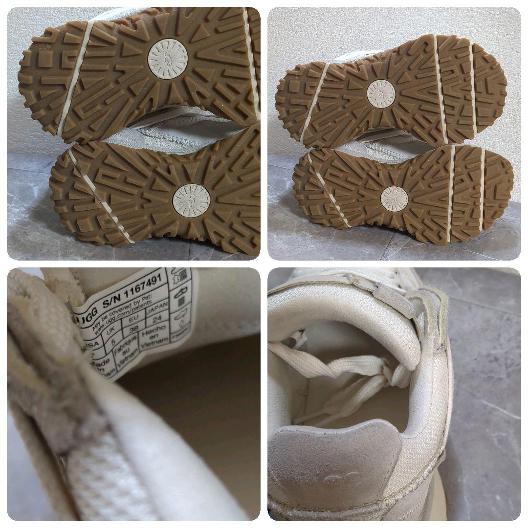 美品☆24cm UGG RetroFi Low スニーカー ホワイト アグ