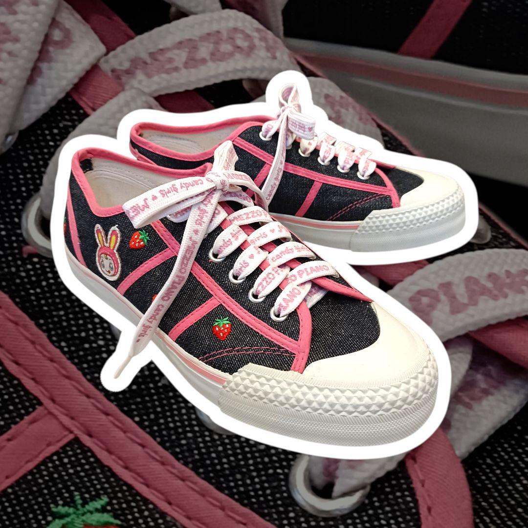 k*t様 ♡新品未使用♡ メゾピアノ ベリエちゃん スニーカー 24cm 当時物