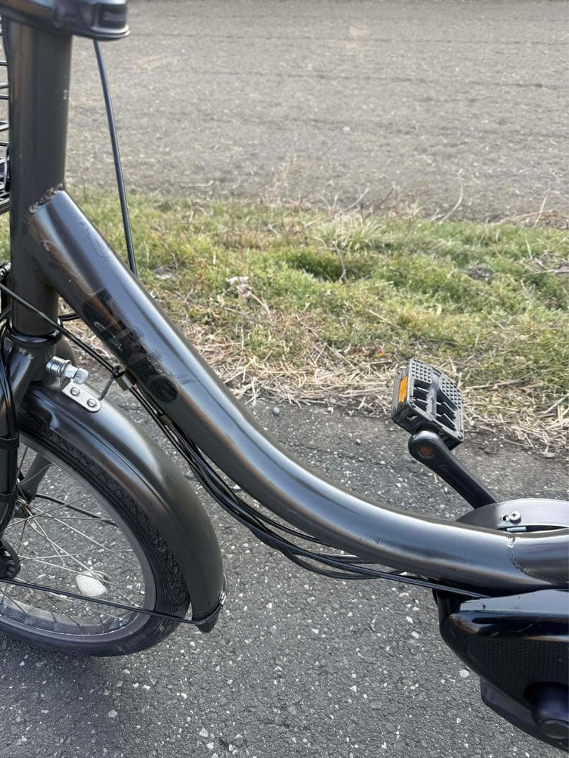 電動アシストヤマハ自転車 シティタイプ 黒