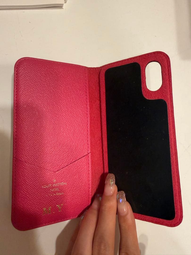 【正規品】ルイヴィトン モノグラム iPhoneX/XS内側 M.Y.刻印あり