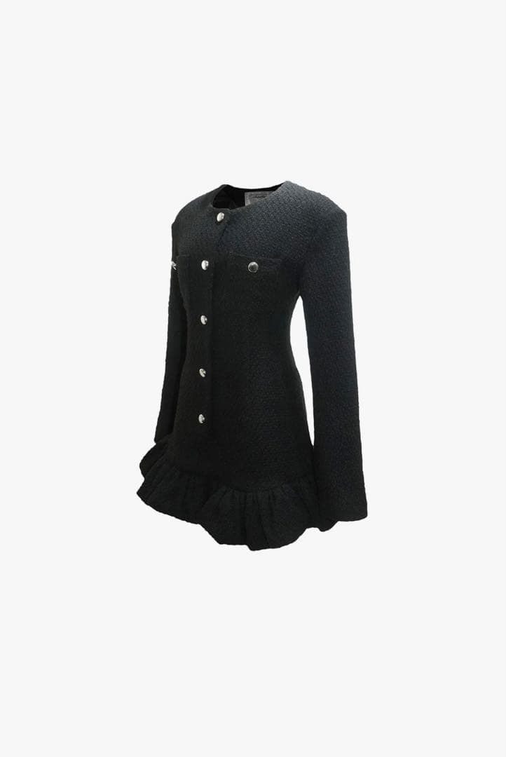 スカート S tweed balloon dress mini theredthread