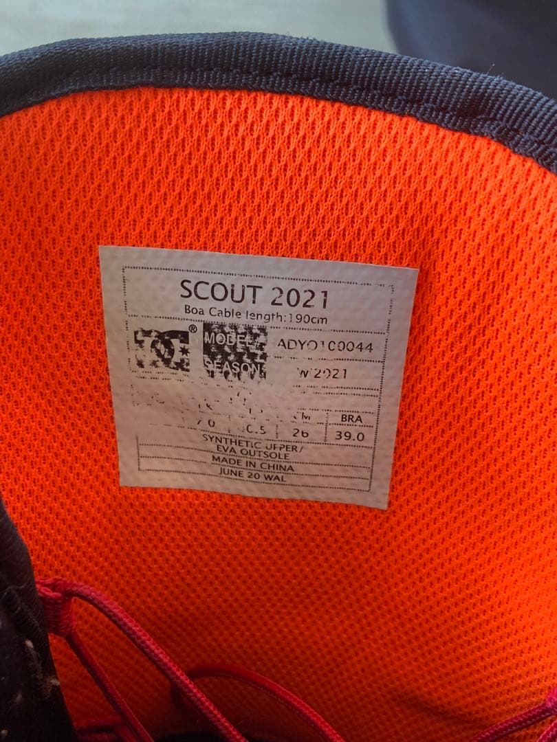 DC SCOUT 2021 スノーボード ブーツ BOAシステム
