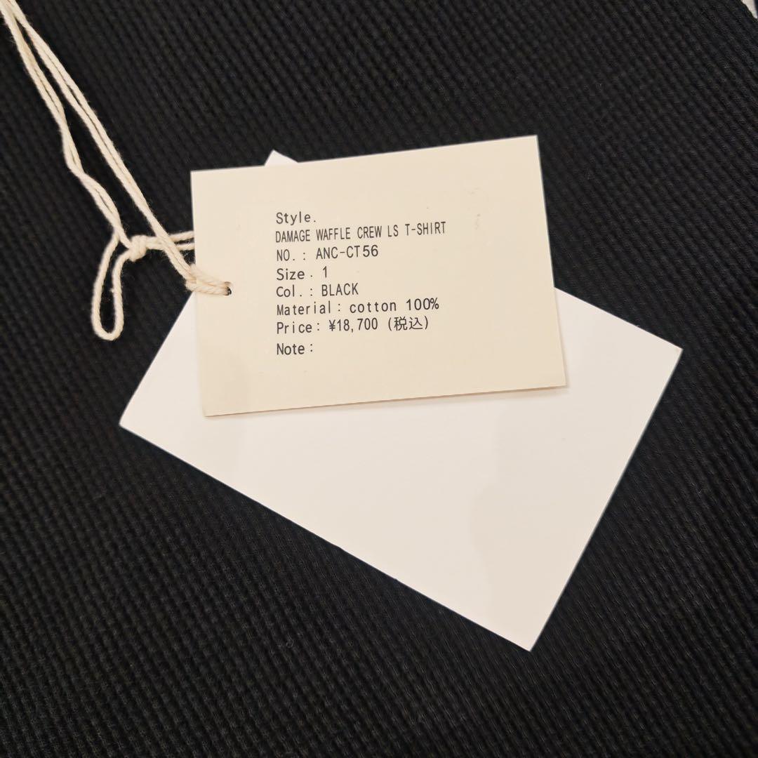 ANCELLM アンセルム ガーデン トップス カットソー Tシャツ 黒 １