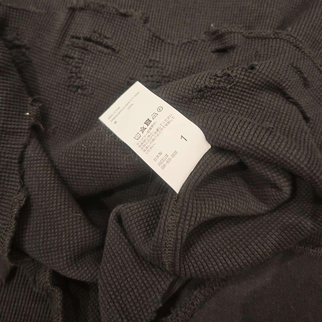 ANCELLM アンセルム ガーデン トップス カットソー Tシャツ 黒 １