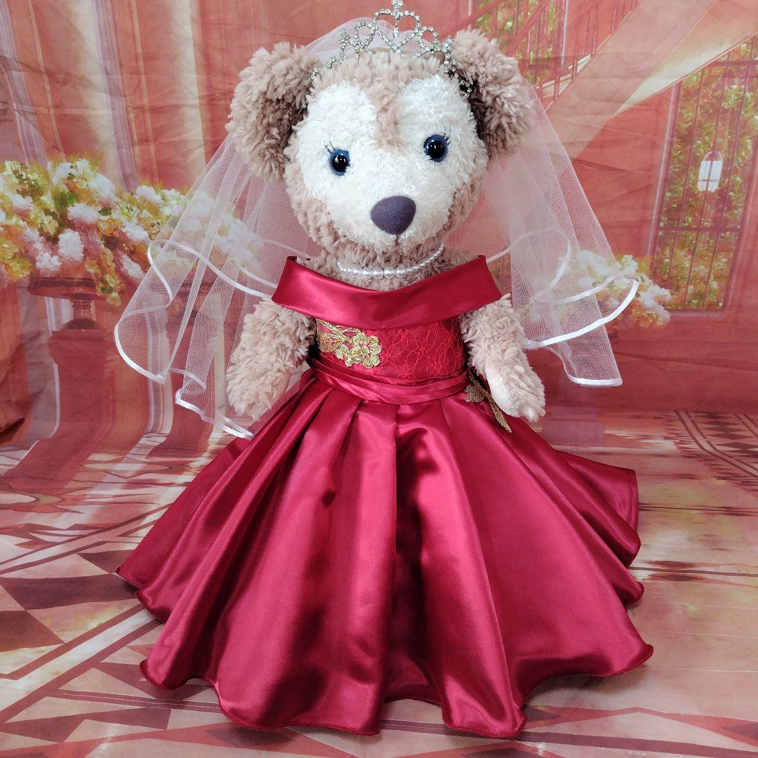 Rちゃんダッフィーシェリーメイウェディングコスチューム