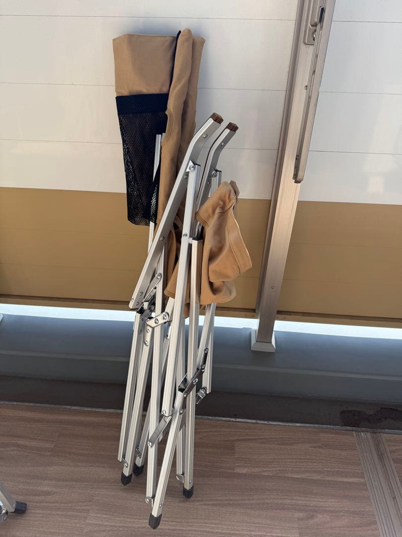 Ogawa 折りたたみハイバックチェア サンドベージュ (1/2)