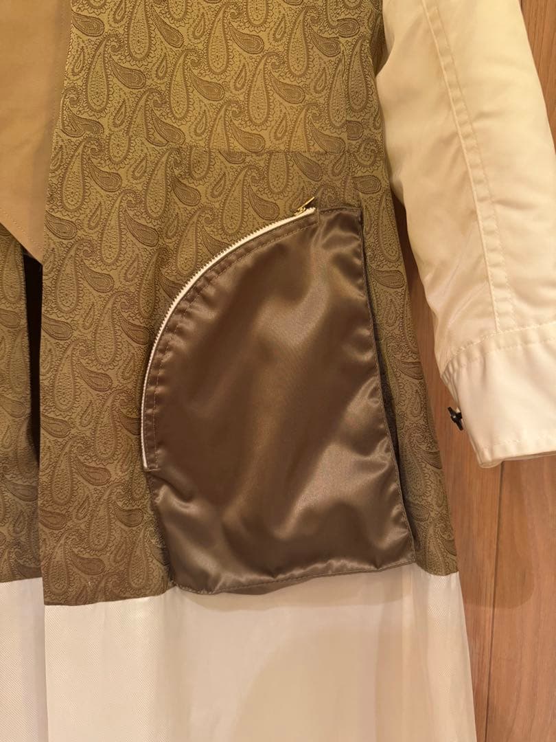 【ちゃこTOGA】美品　ドッキングコート ベージュ ホワイト