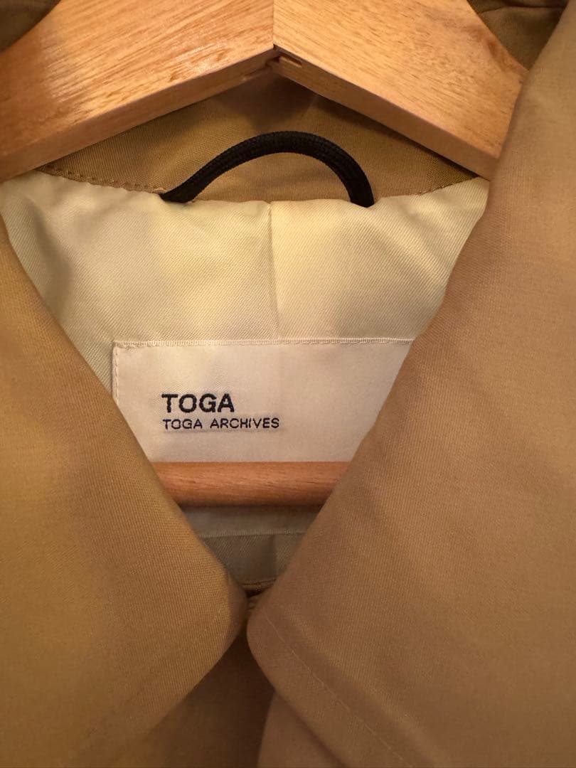 【ちゃこTOGA】美品　ドッキングコート ベージュ ホワイト