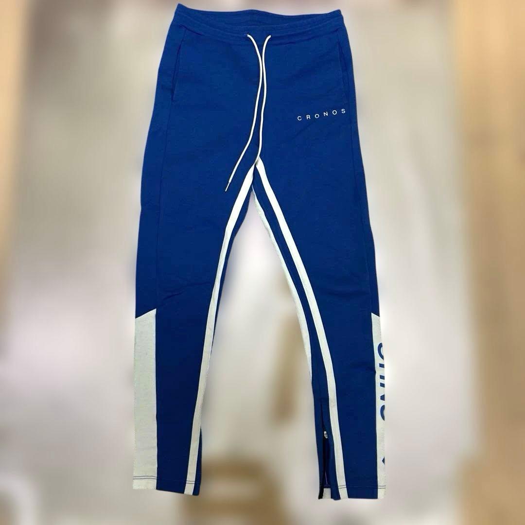 CRONOS ブルー トレーニングパンツ L