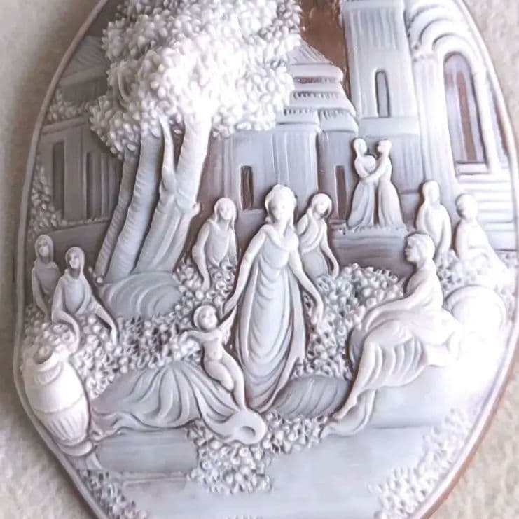 穏やかな日　シェル　カメオ　ルース