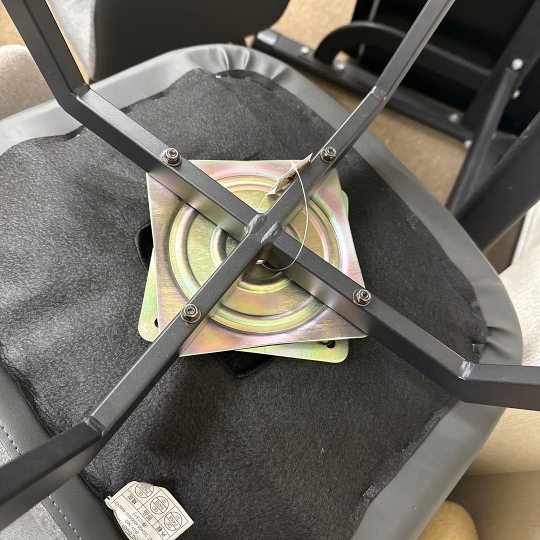 【a】ニトリ ダイニングチェア TD301 グレー 2脚