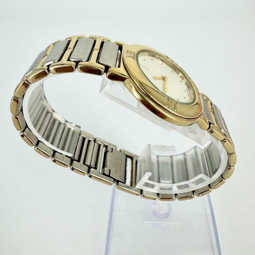 【新品電池】イブサンローラン YSL ラウンド コンビ メンズ 腕時計