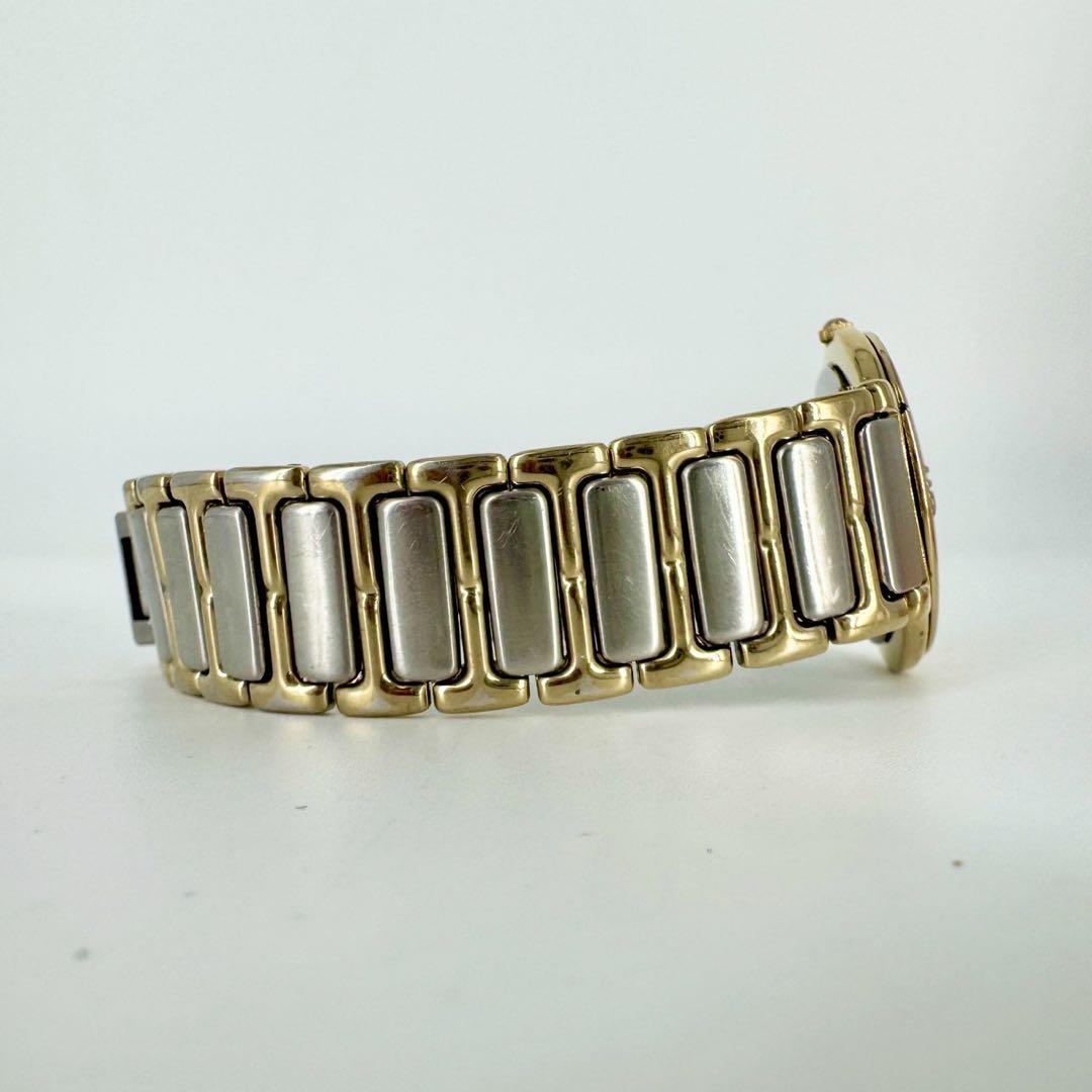 【新品電池】イブサンローラン YSL ラウンド コンビ メンズ 腕時計