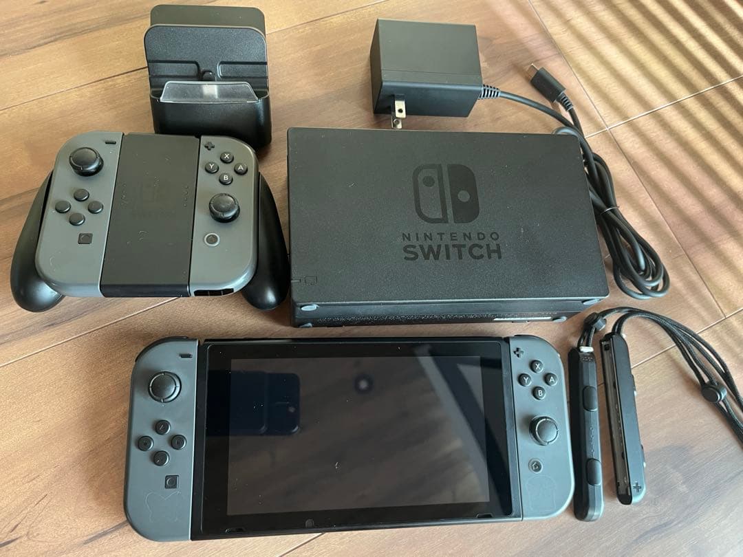 Nintendo Switch 本体 グレー ACアダプター付き