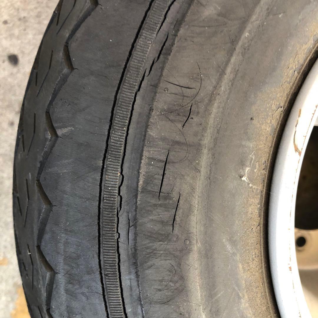 超大人気☆HONDA２サイクルジャイロ４つ穴リアホイール８インチ　スペーサー付き