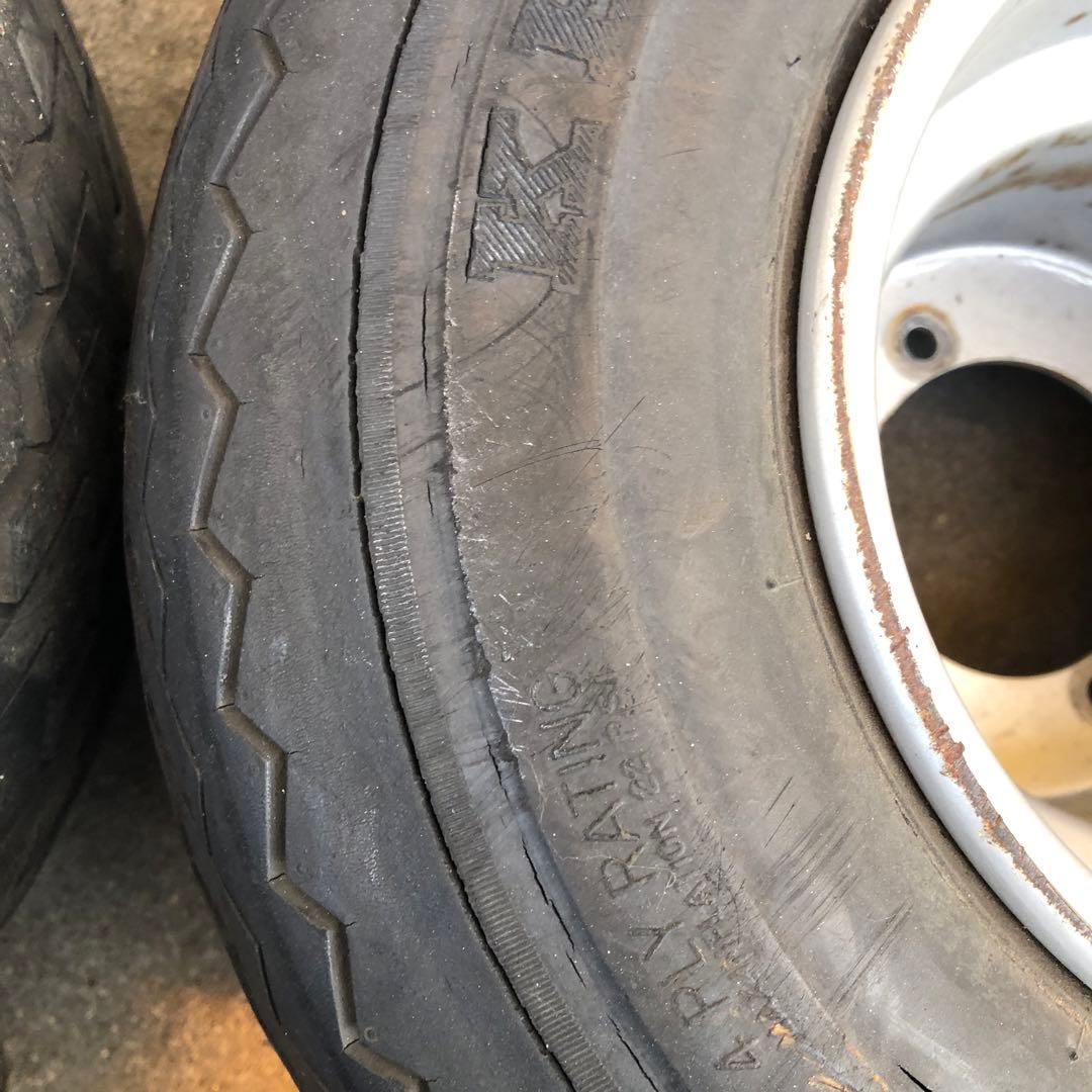 超大人気☆HONDA２サイクルジャイロ４つ穴リアホイール８インチ　スペーサー付き