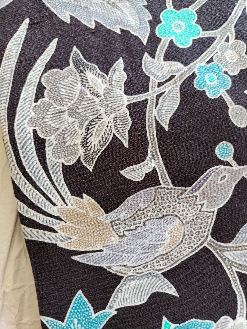 おたかやん　バティックテイスト　紬地　作家物　九寸名古屋帯