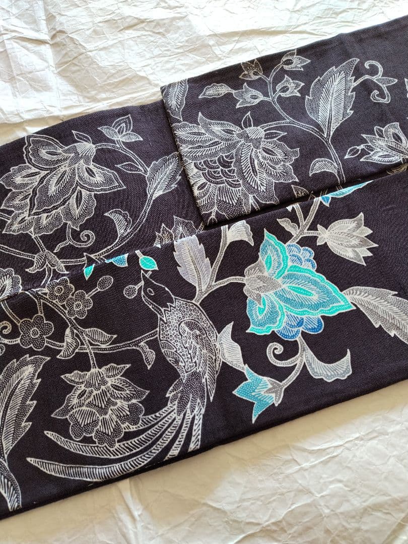 おたかやん　バティックテイスト　紬地　作家物　九寸名古屋帯