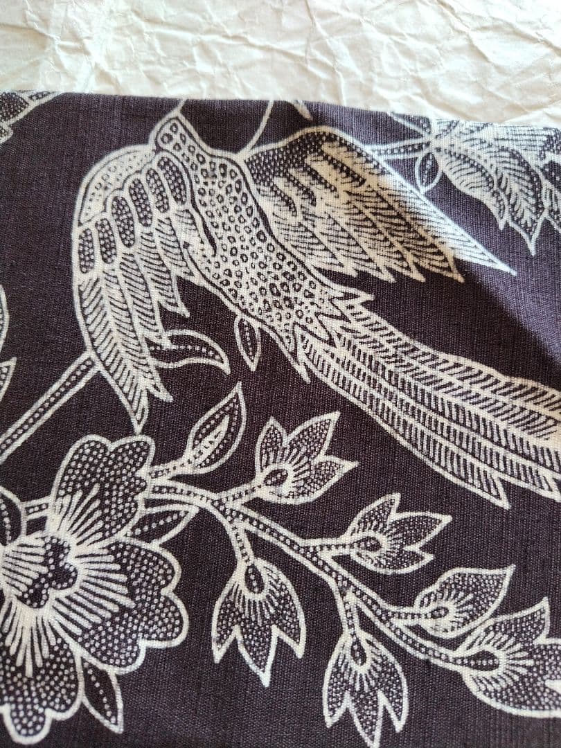 おたかやん　バティックテイスト　紬地　作家物　九寸名古屋帯