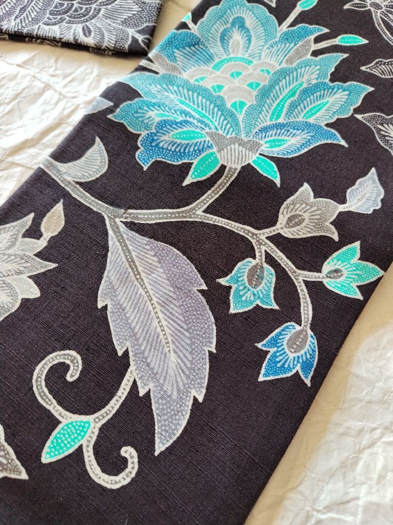 おたかやん　バティックテイスト　紬地　作家物　九寸名古屋帯