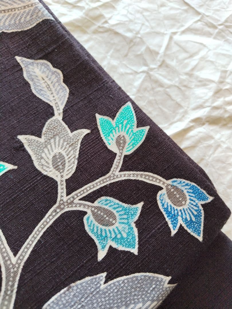 おたかやん　バティックテイスト　紬地　作家物　九寸名古屋帯