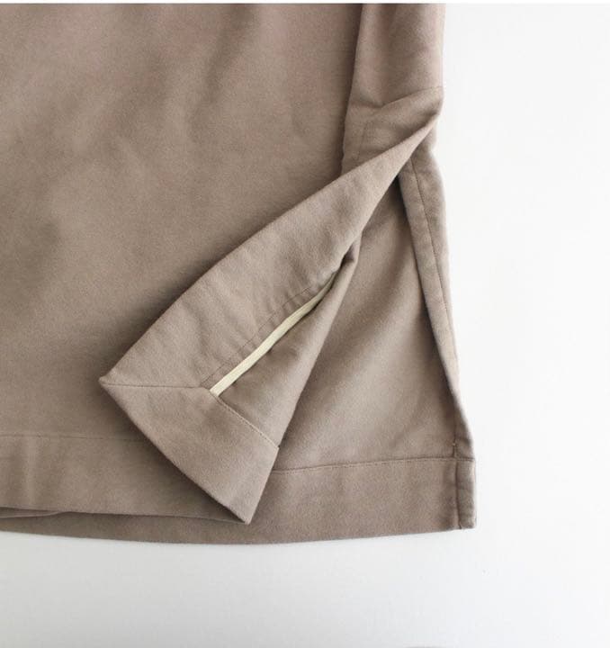 FIRMUM ドライドビーモールスキン ノーカラーダブルブレストオーバーコート