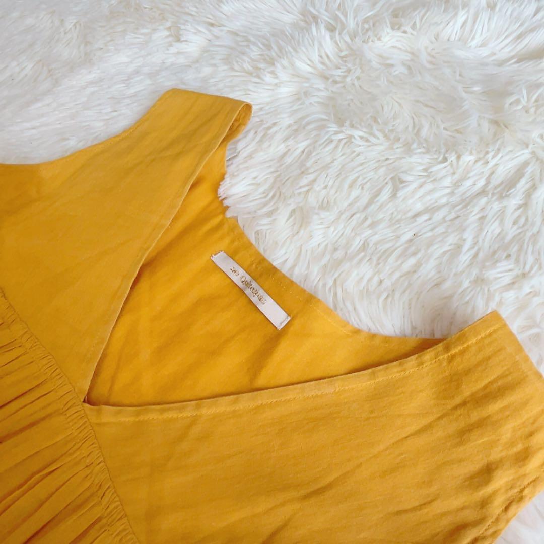 美品　ヌキテパ　ロングワンピース マキシ　コットンボイル　ティアード　インド