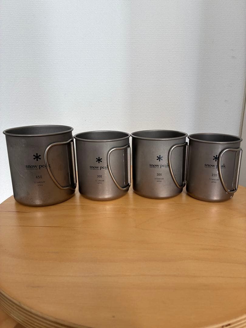 peak チタン マグカップセット 450ml 300ml 220ml