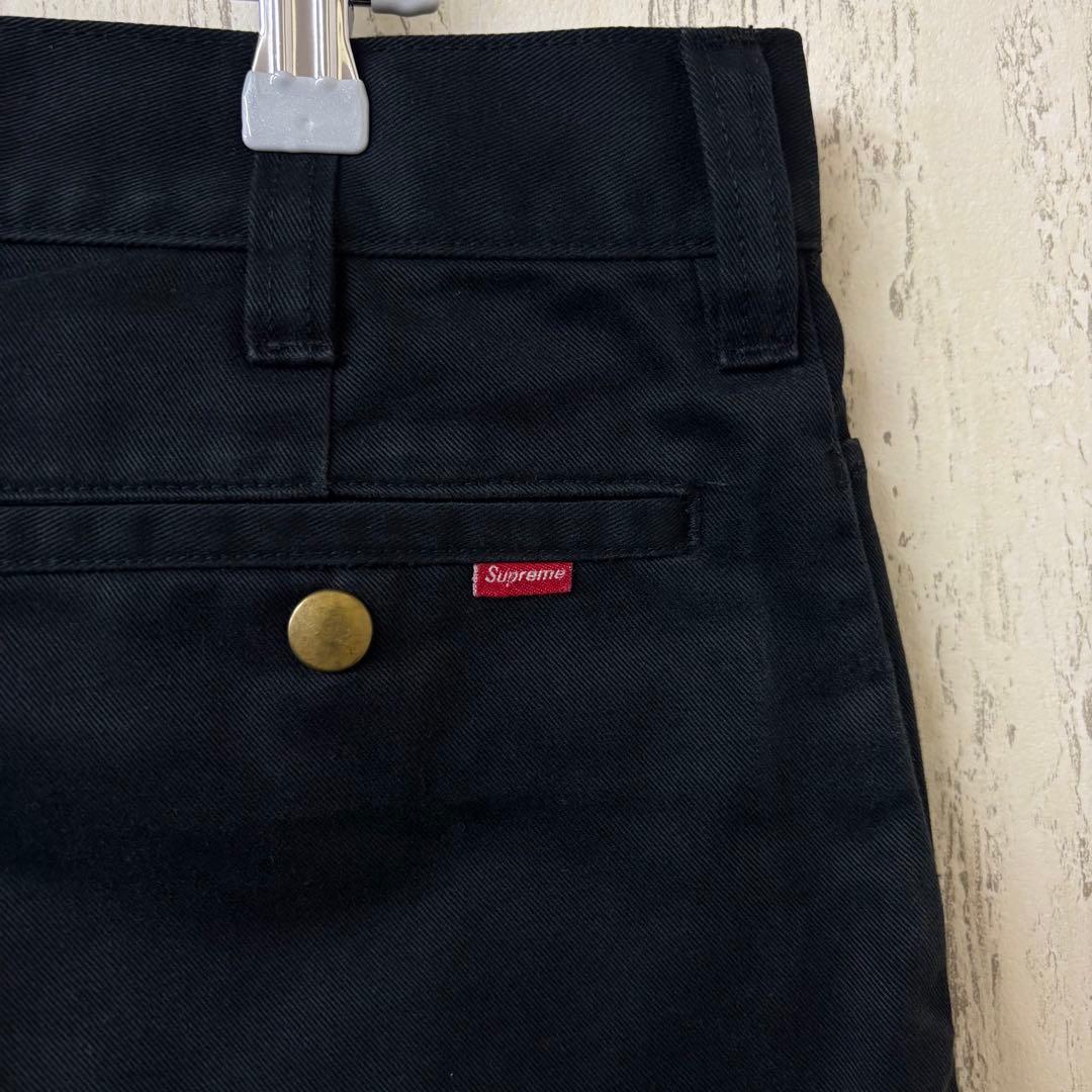 【激レア】SUPREME シュプリーム　ワークパンツ　チノパン　完売モデル　黒