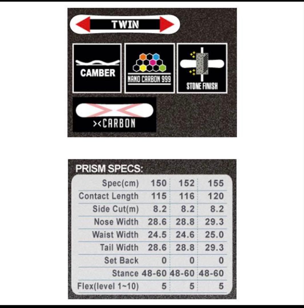 アライアン ALLIAN プリズム PRISM 2025モデル 150cm
