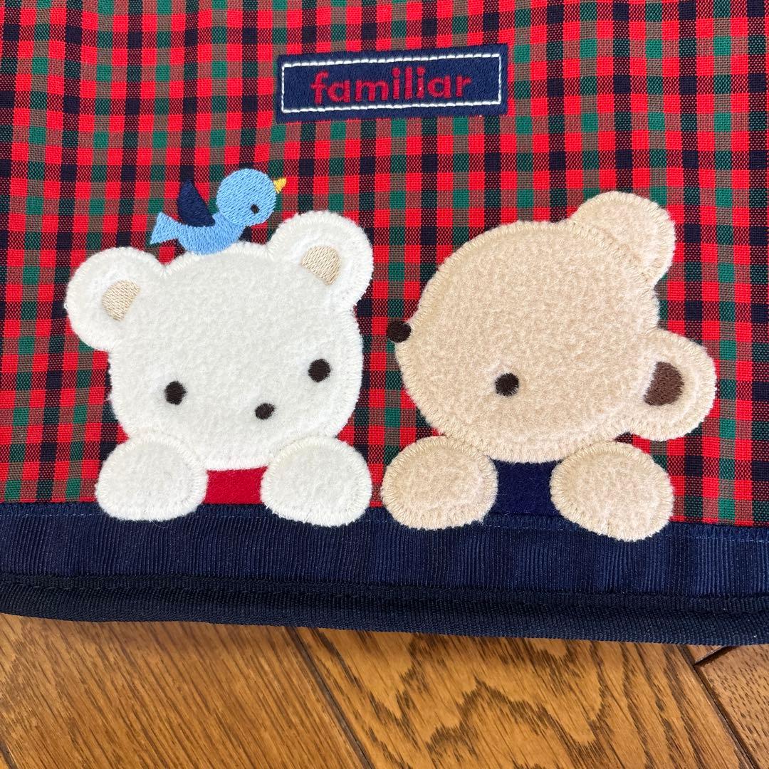 familiar 母子手帳ケース クマ刺繍