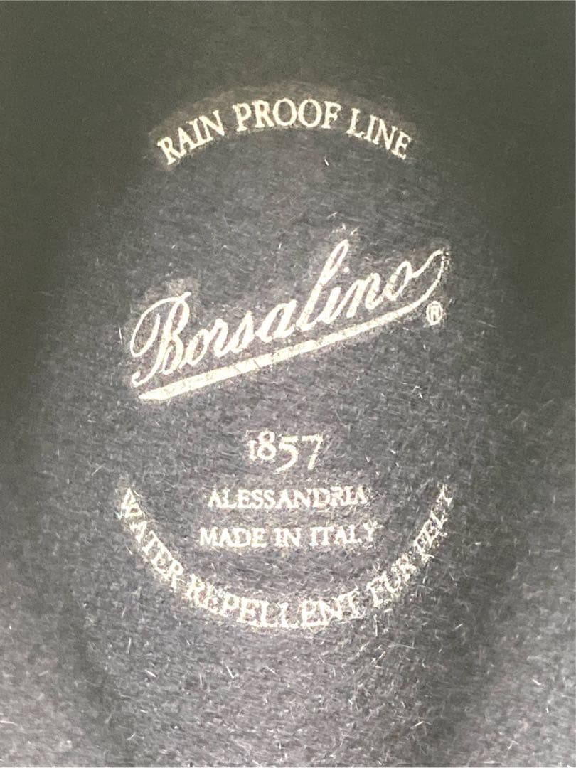 Borsalino 定番　ハット　ネイビー　サイズ58 イタリア製