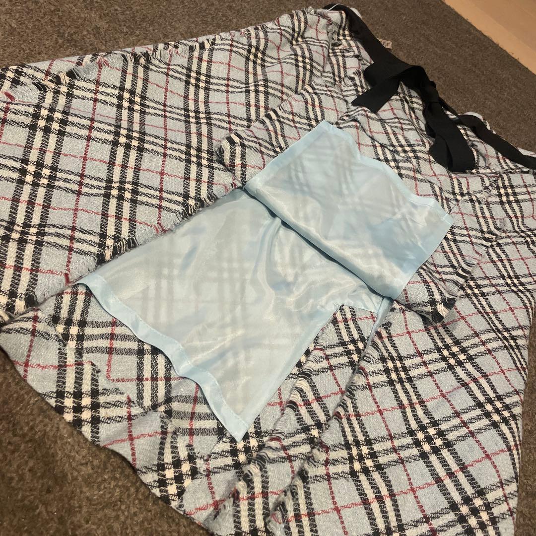 BURBERRY BLUELAVEL シルク　スカート　38