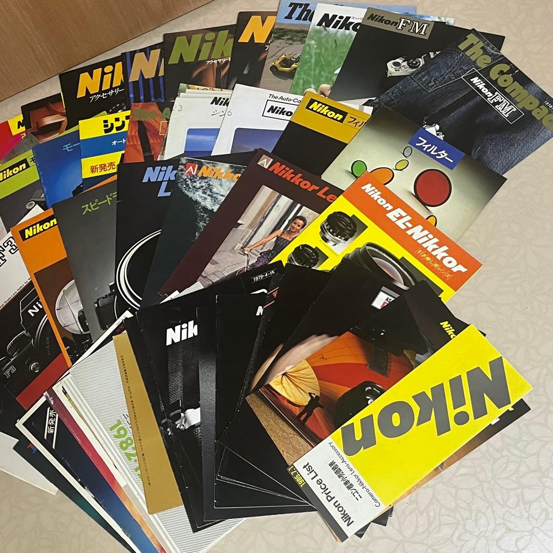 希少 大量 キャノン・オリンパス・ニコン・ミノルタ カタログセット　100冊以上