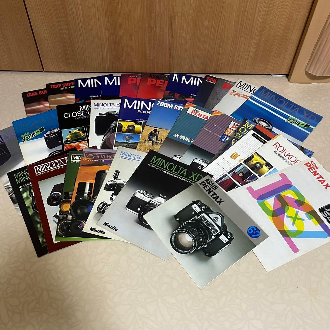 希少 大量 キャノン・オリンパス・ニコン・ミノルタ カタログセット　100冊以上