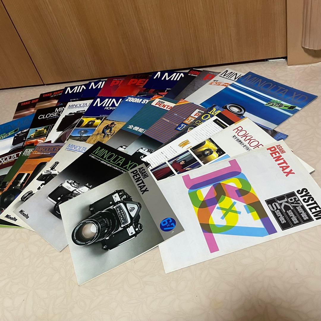 希少 大量 キャノン・オリンパス・ニコン・ミノルタ カタログセット　100冊以上