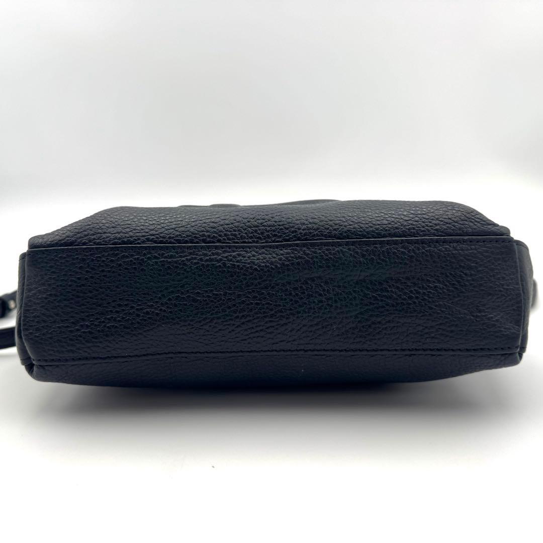 ✨現行・未使用級✨キタムラ ショルダーバッグ N2-40 立体ロゴ 斜め掛け 紺