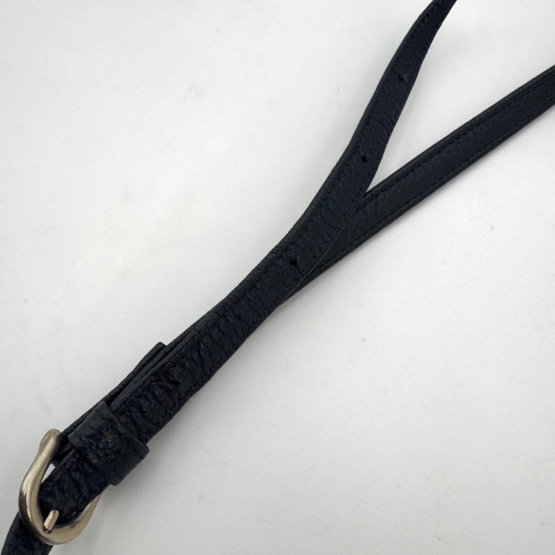 ✨現行・未使用級✨キタムラ ショルダーバッグ N2-40 立体ロゴ 斜め掛け 紺